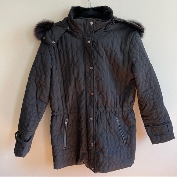 Andrew Marc New York Quilted Jacket Black Size Medium - Picture 9 of 9